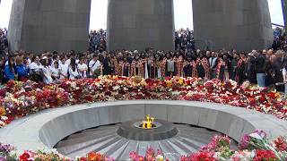 Անմար կրակի մոտ կատարվել է Հայոց Ցեղասպանության Սուրբ նահատակների բարեխոսական կարգ