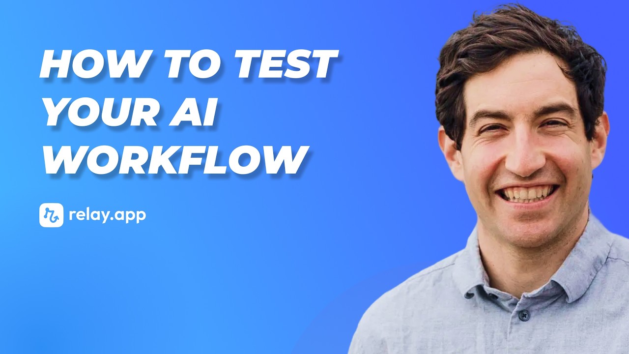 How to Test Your AI Workflow in Relay.app video thumbnail
