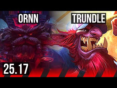 ORNN vs TRUNDLE (TOP) | EUW Diamond | 25.17