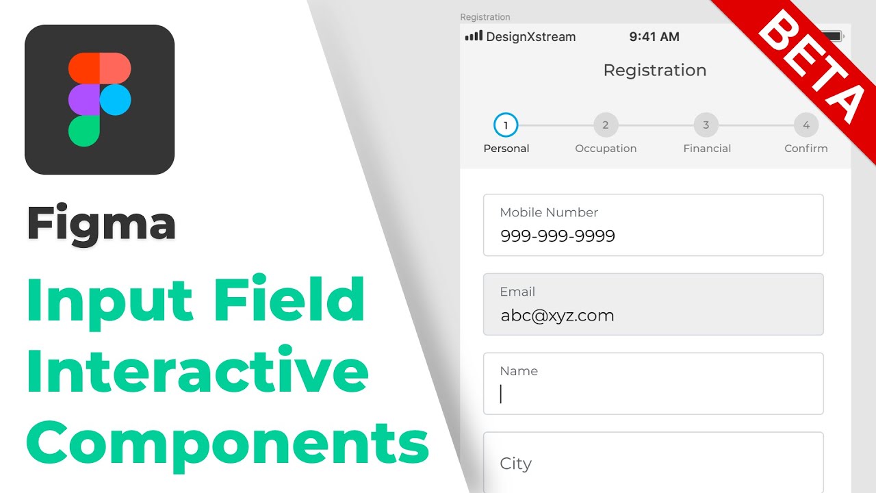 Input Field Interaction using Interactive Components in Figma