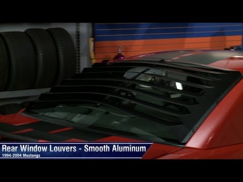 Mustang Rear Window Louvers - Smooth Aluminum (94-04 All) Review