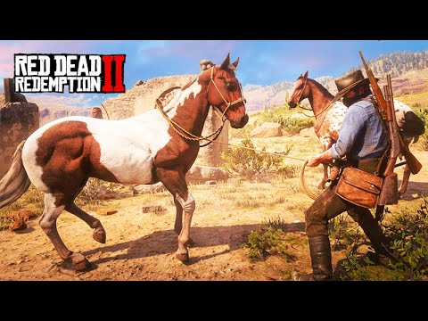 In search of the DESERT HORSES - THE HORSE TAMER Red Dead Redemption 2 - 06