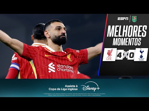 Gols e lances de Liverpool x Tottenhan