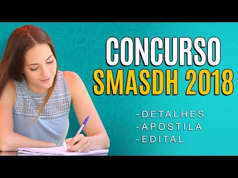 Concurso SMASDH 2018 - Apostilas e vagas em Cuiabá