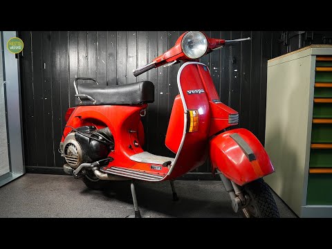 Rusty 1985’s Vespa PX80 Patina Restoration | before - after ASMR