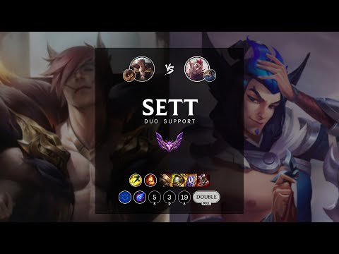 Sett Support vs Rakan - EUW Master Patch 12.8