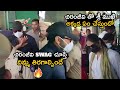 Megastar Chiranjeevi Stylish Entry At Rajahmundry Along With Anchor Sreemukhi For Shoot AL TV