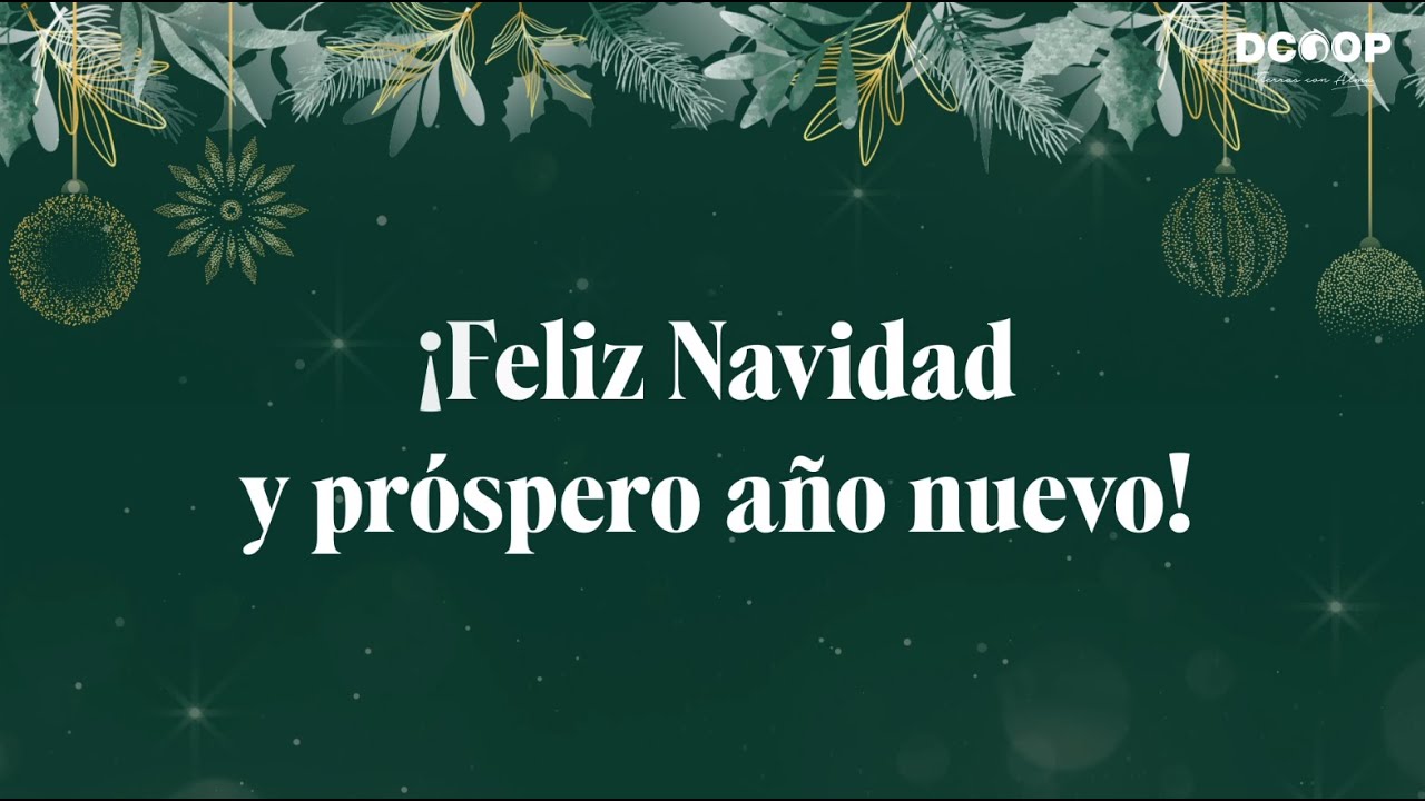 ¡Dcoop os desea, Felices Fiestas!