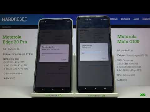 Motorola Edge 20 Pro vs Moto G100 Geekbench 5 OpenCL test / Edge 20 Pro and Moto G100 OpenCL test