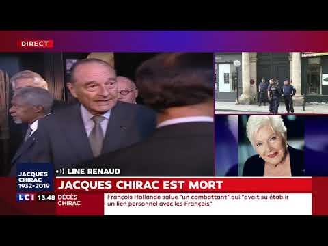 En larmes Line Renaud réagit à la mort de Jacques Chirac