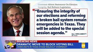 Dramatic Move to Block Voting Bill in Texas (America This Morning)