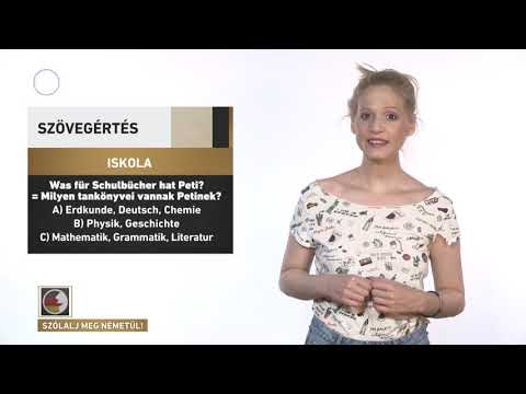 Szólalj meg! – németül, 2017. augusztus 14.