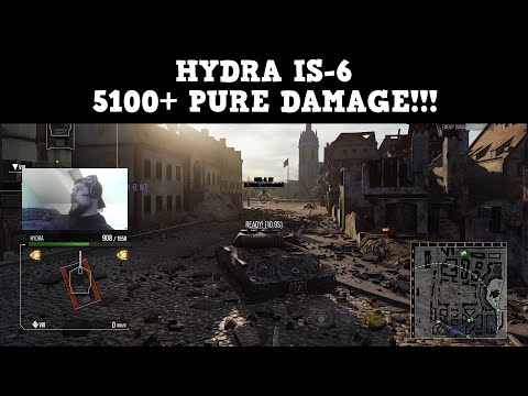 Hydra IS-6 "5100+ PURE DAMAGE" Gameplay at "HIMMELSDORF" map - WoT Console