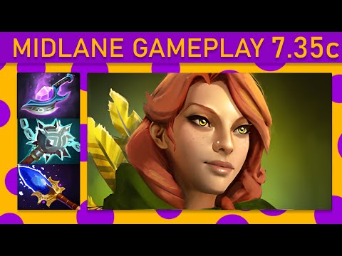 ⭐ Abed Windranger 15+ Kills! Mid Gameplay 7.35c - Dota 2 Top MMR