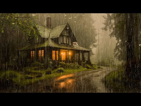 HEAVY RAIN and THUNDER on Tin Roof to Sleep Fast | Rain Sounds for Sleeping - for Insomnia, ASMR