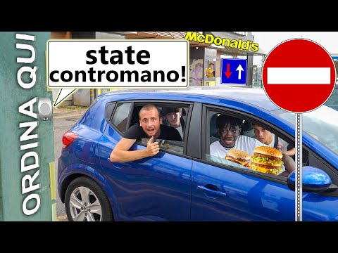 We order at the MC DRIVE and drive the WRONG way!! *KICKED OUT OF MC DONALD'S*