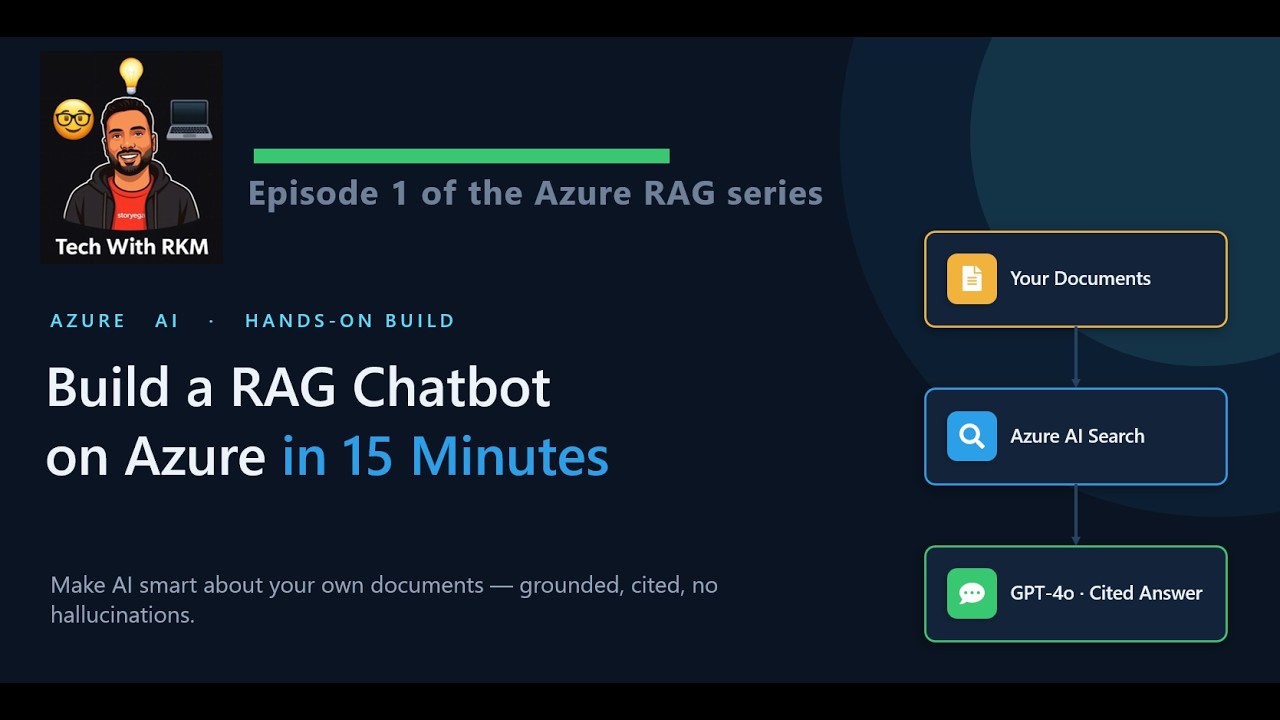 Build a RAG Chatbot on Azure in 15 Minutes (Step-by-Step)