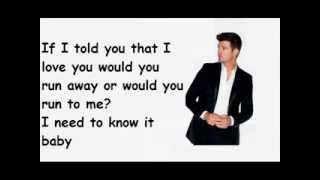 FEEL GOOD LYRICS ROBIN THICKE