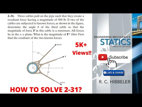 2-31 hibbeler statics chapter 2 | hibbeler statics | hibbeler