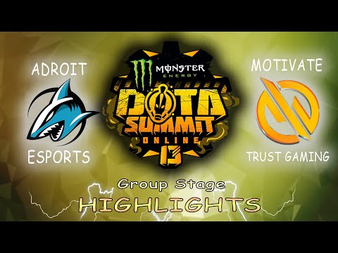 [ENGLISH] Adroit Esports  vs.MG.Trust  l DOTA Summit Online 13 SEA l Group Stage l Highlights