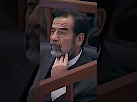 Hakim el işareti yaptığını düşündü ve içini korku sardı. #saddam #shorts #short  Saddam Hüseyin 👑