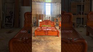 সেগুন কাঠের চমৎকার মডেলের কোয়ালিটি সম্পন্ন রাজকীয় খানদানি খাট। #shortvideo #ফার্নিচার