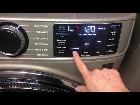 GE UltraFresh Washing Machine control panel knobs buttons not working touch screen / controls locked
