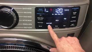 GE UltraFresh Washing Machine control panel knobs buttons not working touch screen / controls locked