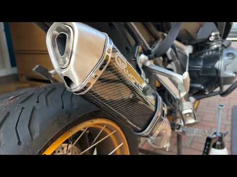 GRMoto Carbon Exhaust Sound Comparison - BMW R1250 GS