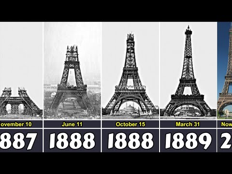 Eiffel Tower Construction Through the Years