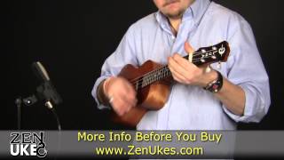 Video thumbnail for Luna Mahogany Mo'o Ukulele @ ZenUkes.com by Zen Ukes
