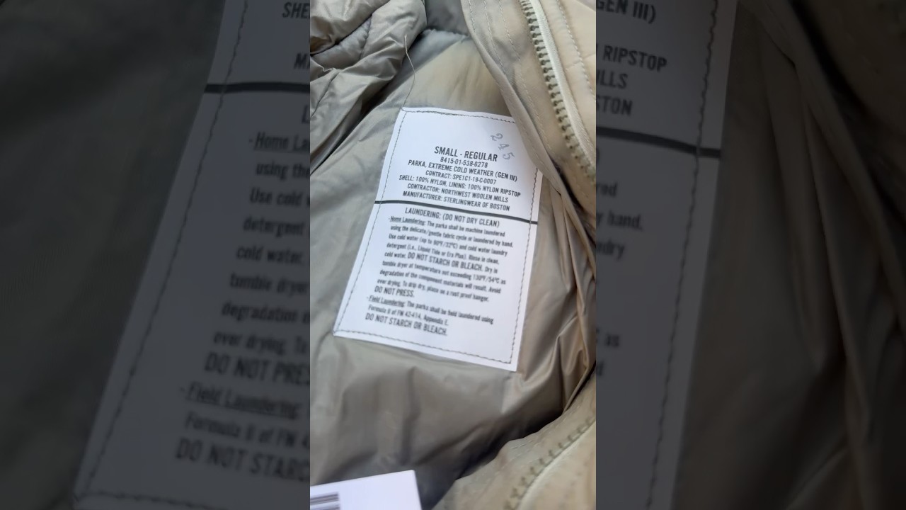 【入荷情報！】米軍実物レベル7ジャケット希少サイズS-Rがアメリカから到着！レアなBOSTON社製 #ミリタリー #ecwcs