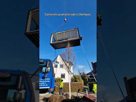 Containers as an extension to the house #containerhouse #containerhome #container #flexicubepl