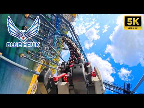 Back row point of view footage of Blue Hawk