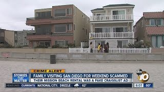 Family visiting San Diego for weekend scammed
