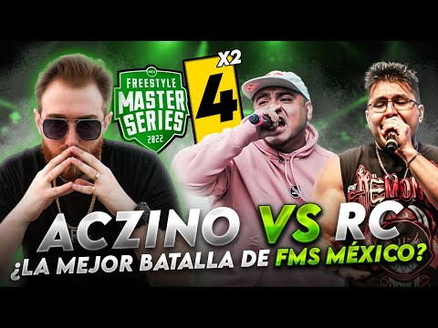 ¡LA MEJOR BATALLA DE LA HISTORIA DE FMS MÉXICO! ¿DOS 4? | ACZINO VS RC FMS MÉXICO J5