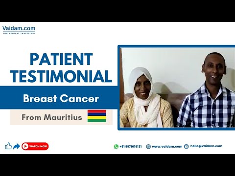 Another Successful Breast Cancer Surgery in India | Satisfied Patient from Mauritius