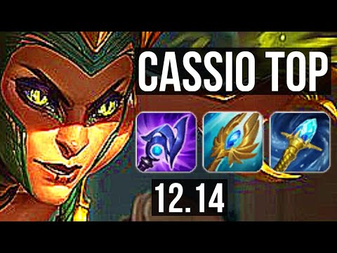 CASSIOPEIA vs VIKTOR (TOP) | 6 solo kills, 1100+ games, 1.0M mastery | KR Grandmaster | 12.14