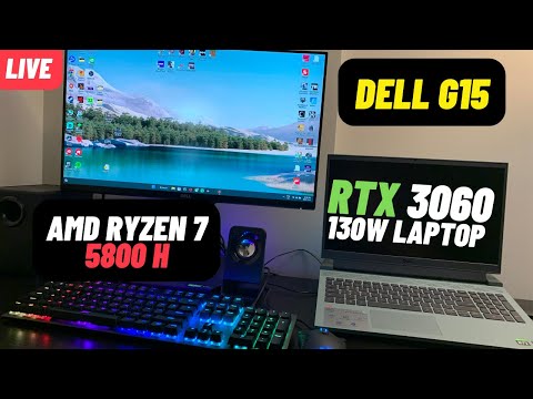 Dell G15 | RTX 3060 (130TGP) + Ryzen 7 5800H | Live  Gaming + Thermals Test