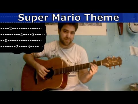 Tutorial: Super Mario Theme - Fingerstyle Guitar w/ tab