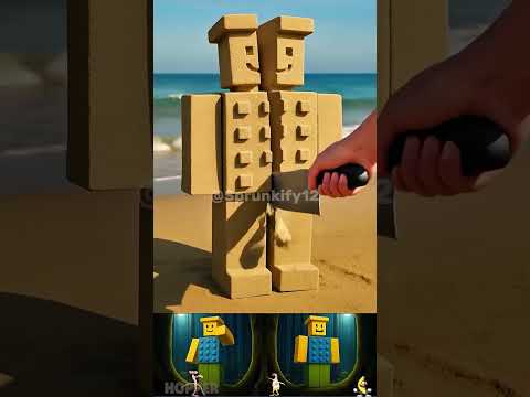 Sand Cutting Noobini Pizzanini Chicken Banana x Pink Panther #shorts #memes