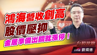 鴻海營收創高股價壓抑，金居準備出關就漲停！｜台股攻略｜劉烱德 (圖)