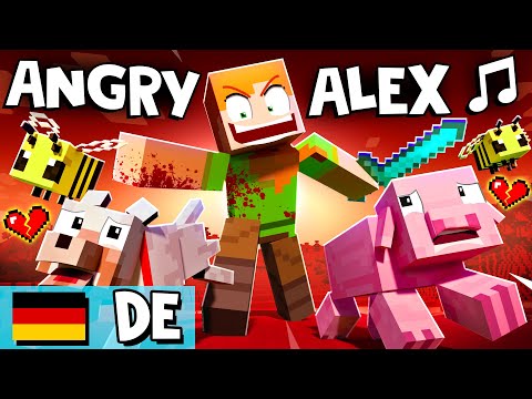 "ANGRY ALEX" 🎵 [OFFIZIELLE DEUTSCHE VERSION A] Minecraft Animation Music Video - auf Deutsch