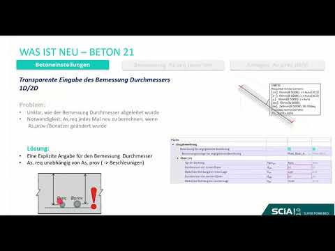 [DE] Bemessung der Beton Strukturen in SCIA Engineer 21 -Teil 1