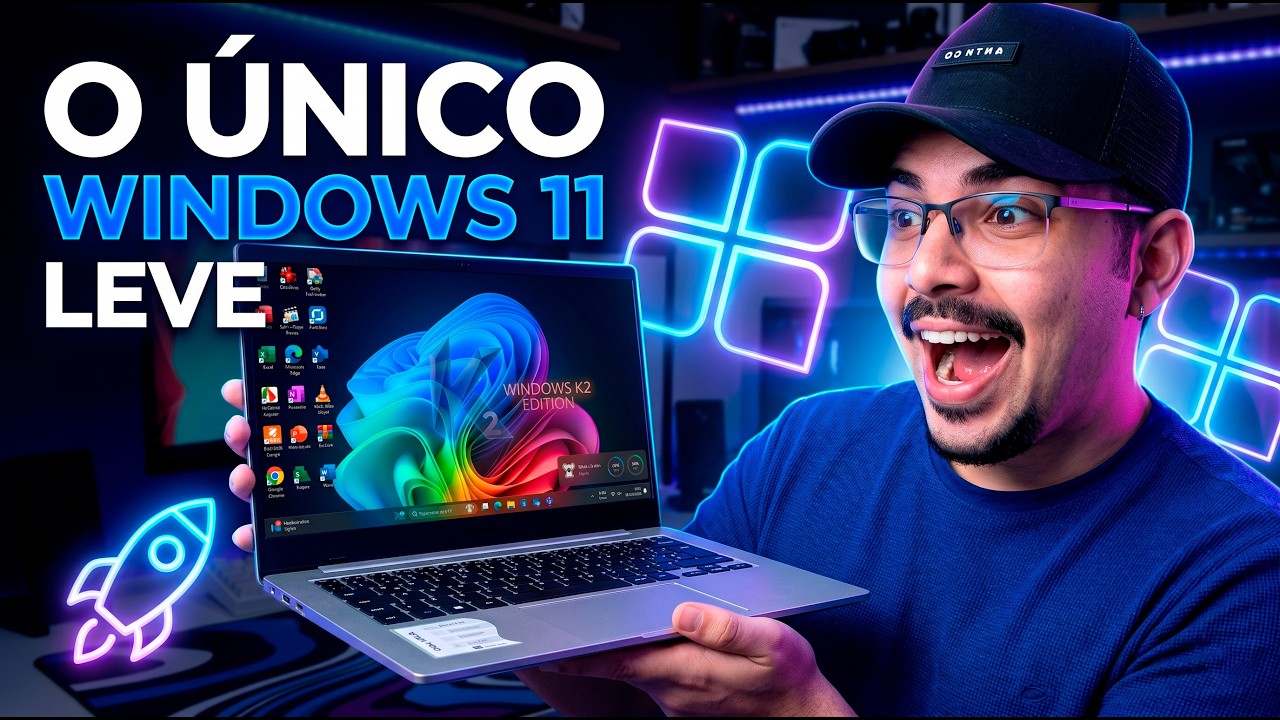 WINDOWS 11 LEVE de Verdade! a versão K2 será isso? Como Instalar! 💻🔥