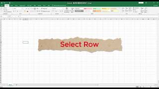 Excel Shortcut Keys / Quick Column & Row  Selection