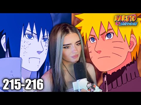 NARUTO VS SASUKE | Naruto Shippuden Ep 215 & 216 Reaction