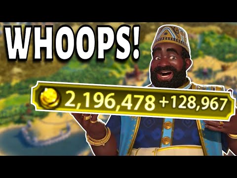Civ 6 | Whoops – All Gold!! Is This TOO Much Gold?!? (Deity Mali Civilization VI)