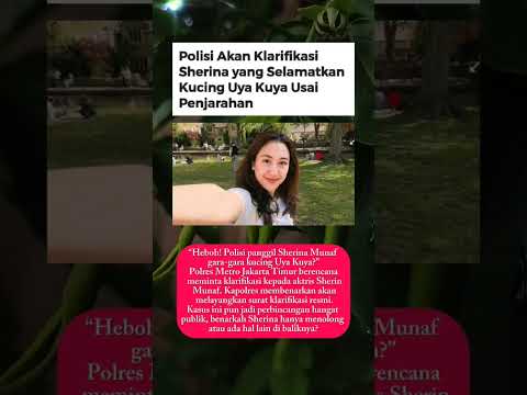 Kontroversi Sherina Disorot Polisi Usai Selamatkan Kucing Uya Kuya.