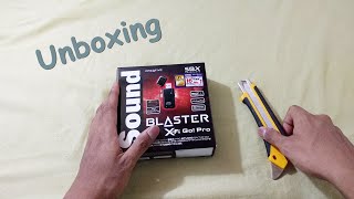Video thumbnail for Sound Blaster X-Fi Go! Pro (Sound Card ON THE GO) UNBOXING by Meiko Irfan Studio